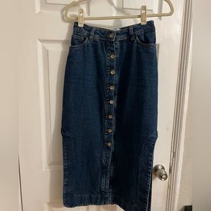 Midi skirt jean Made in Colombia size Small